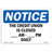 OSHA Notice - The Credit Union Is Closed ____ Am - ____ Pm Daily Sign | Label