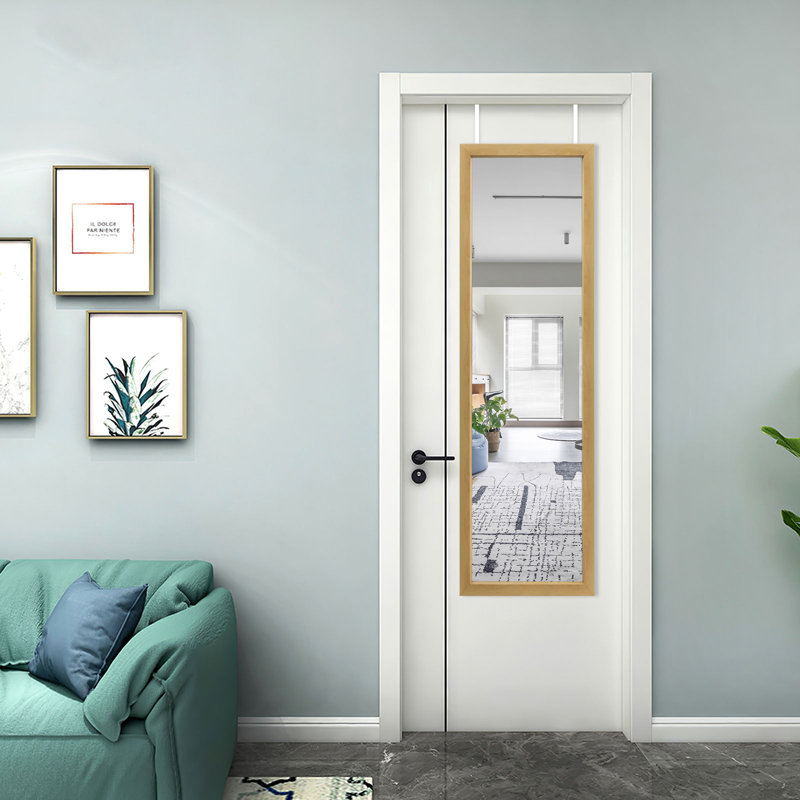 Miroir pleine grandeur Ananias, 55,12 po x 15,75 po, Blanc