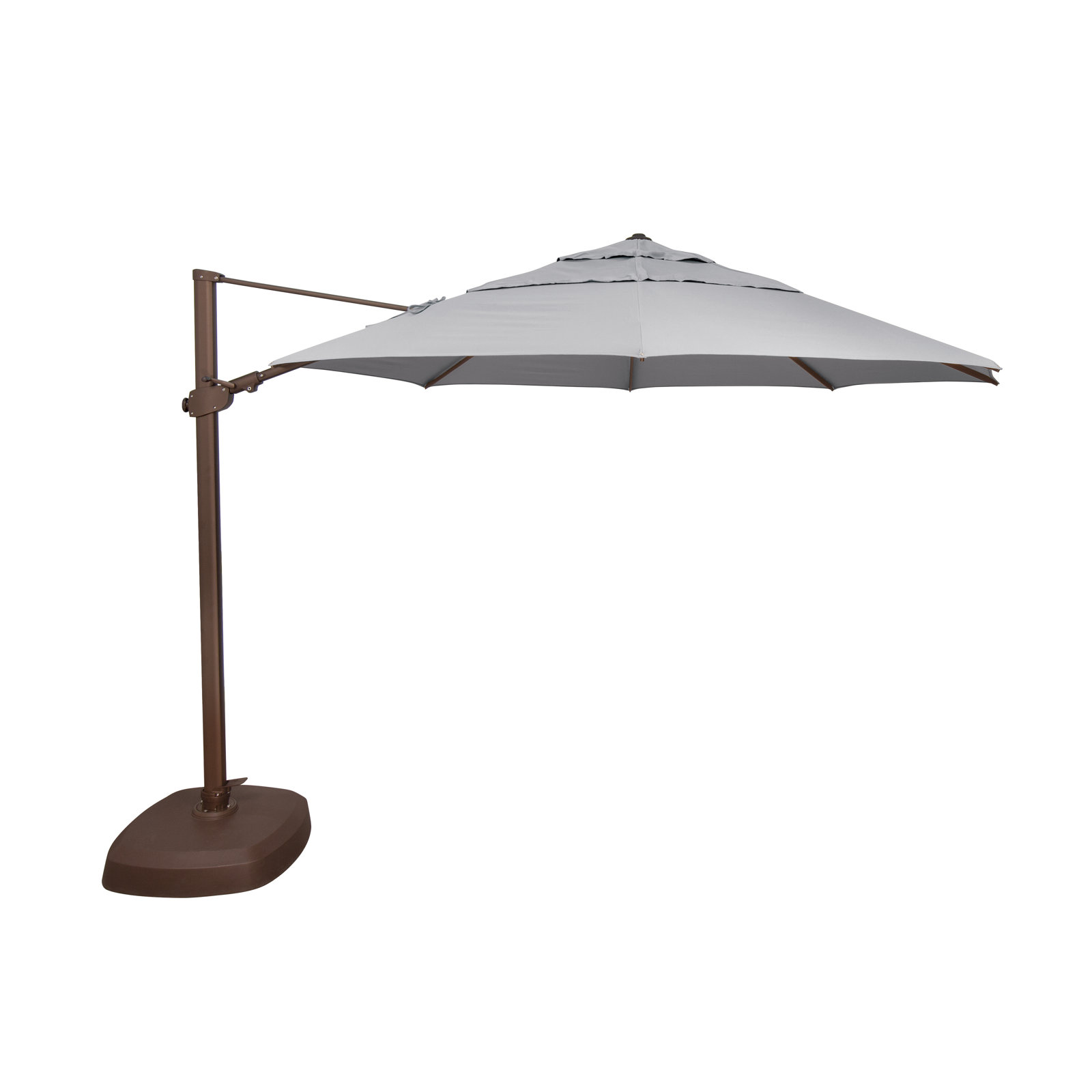 12.3' Cantilever Sunbrella® Umbrella, Bronze, Sunbrella/Granite