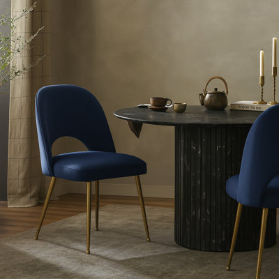 Parnell 19.5'' H Velvet Upholstered Side Chair