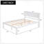 Base de lit plateforme avec tête de lit, support à lattes de bois, aucun sommier requis-504244342-504244329
