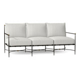 Roma 77" Wide Outdoor Patio Sofa with Cushions