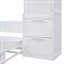 Lit escamotable double avec placard et tiroirs