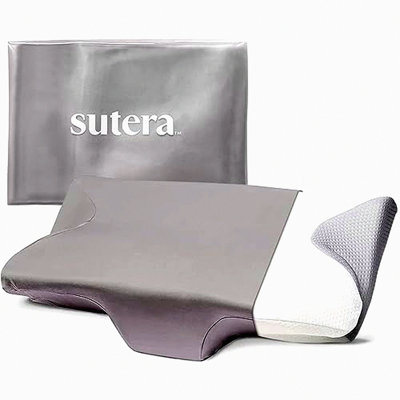 Rayon From Bamboo Dream Deep Cervical Pillowcase - Gray Zipper Pillow Cover for Sleeping Pillow