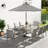 Willesden Rectangular Aluminum Dining Set with Cushions-586037051-586037050