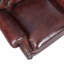 Genuine Leather Upholstered Armchair in Red