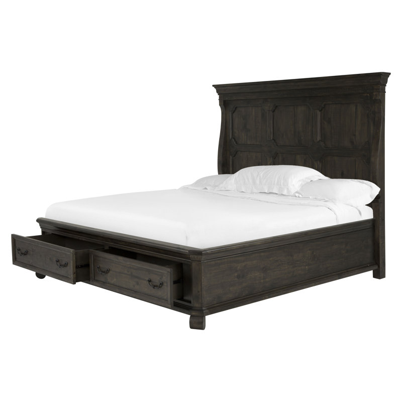 Cal. King Panel Storage Bed, Peppercorn, California King