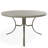 48" Round Hammered Marine Grade Polymer Outdoor Dining Table with Umbrella Hole-109665196
