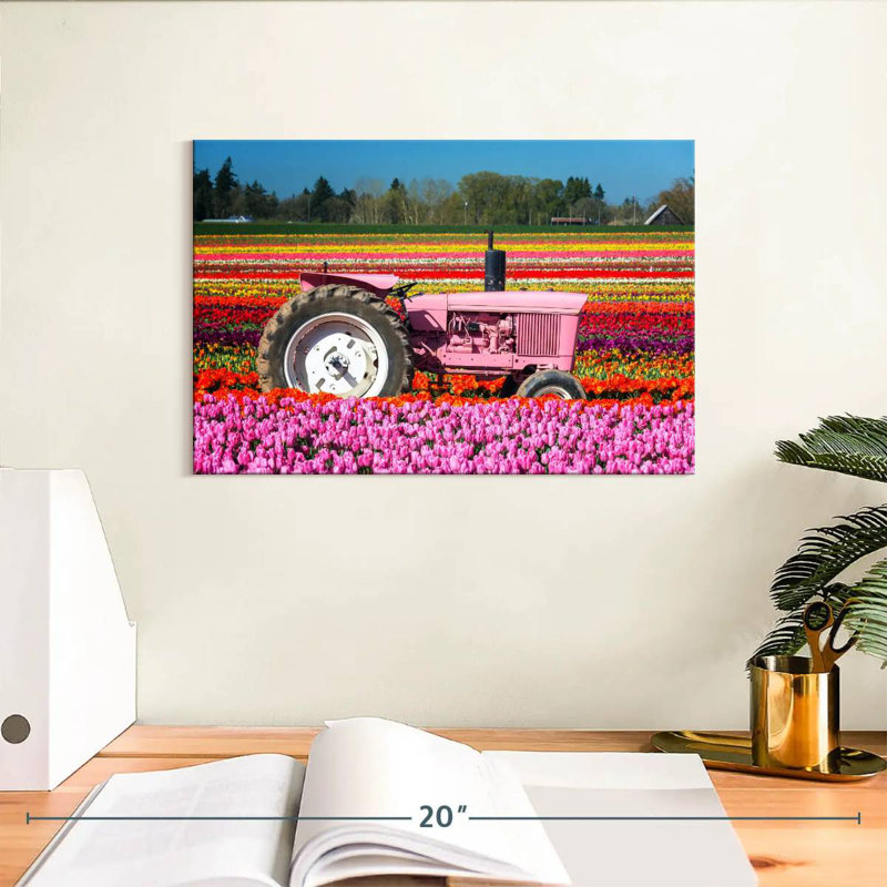 Alvord Tulip Farm Tractor, 8" H x 12" W