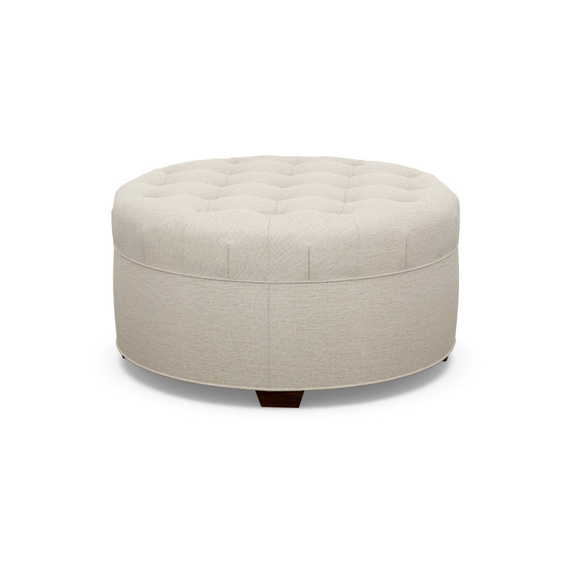 Round Ottoman, 8938-74, Walnut