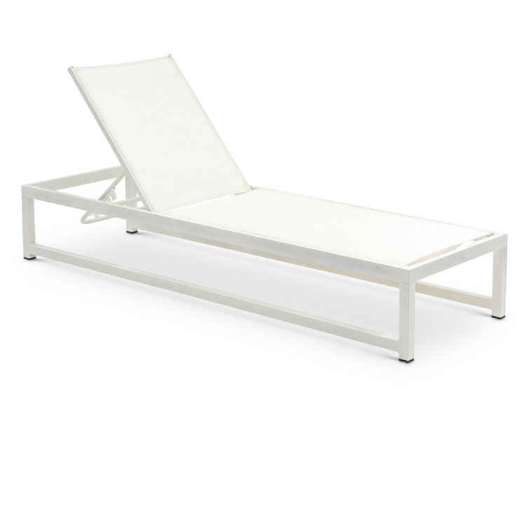 79" Long Reclining Single Chaise with Cushions
