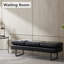 Chaise de salle d'attente noire 59,45 po