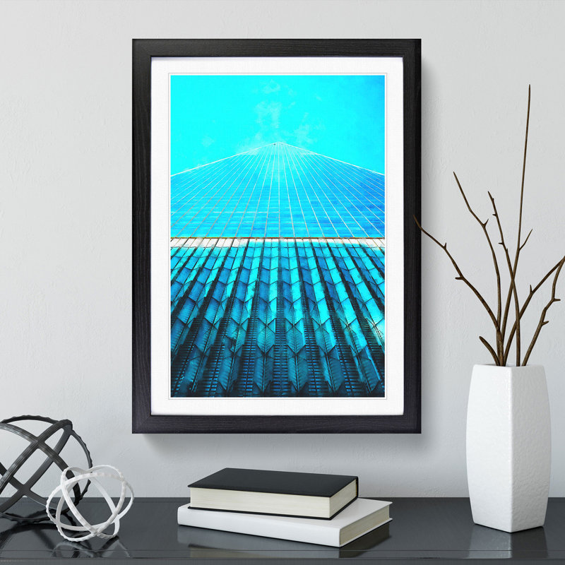 Ground Zero in New York City - Picture Frame Painting Print, 33cm H x 24cm W x 2cm D, Black Framed