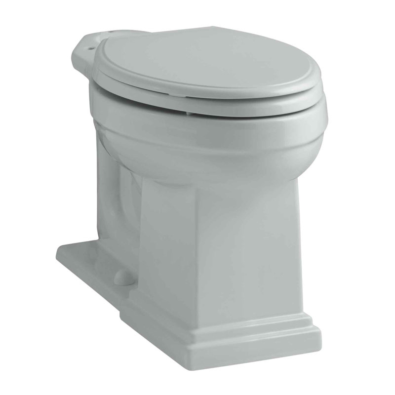 Tresham Comfort Height Elongated Toilet, Ice Grey