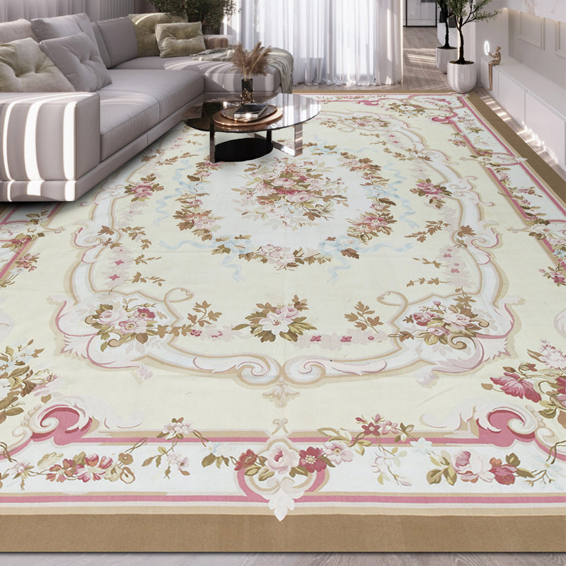 Aubusson Renaissance Handmade Wool Oriental Area Rug