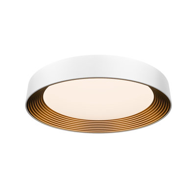 Gaston Dimmable LED Flush Mount With Built In Color Temperature Switch from 2700K/3000K/3500K/4000K