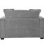 Méridienne de 53,5 po x 70,9 po - apparence classique, pieds en bois massif, structure, assemblage facile, chaise longue surdimensionnée grise, design, tissu, dorlotez-vous avec un confort inégalé