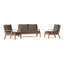 Hadley Outdoor 3 - Piece Conversation Set-624906733-547875403