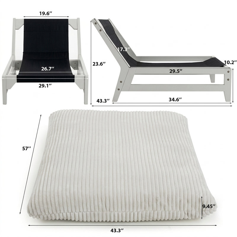 Fauteuil à billes décontracté sans accoudoir pour adultes avec soutien du dos ergonomique, Vert antique
