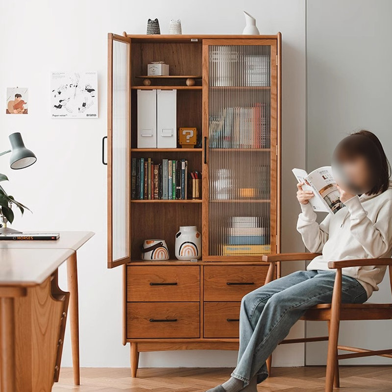 Japanese minimalist design style bookcase