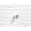Table de chevet 1pc blanc pattes angulaires ronde bronze boutons ronds 2 tiroirs table de chevet
