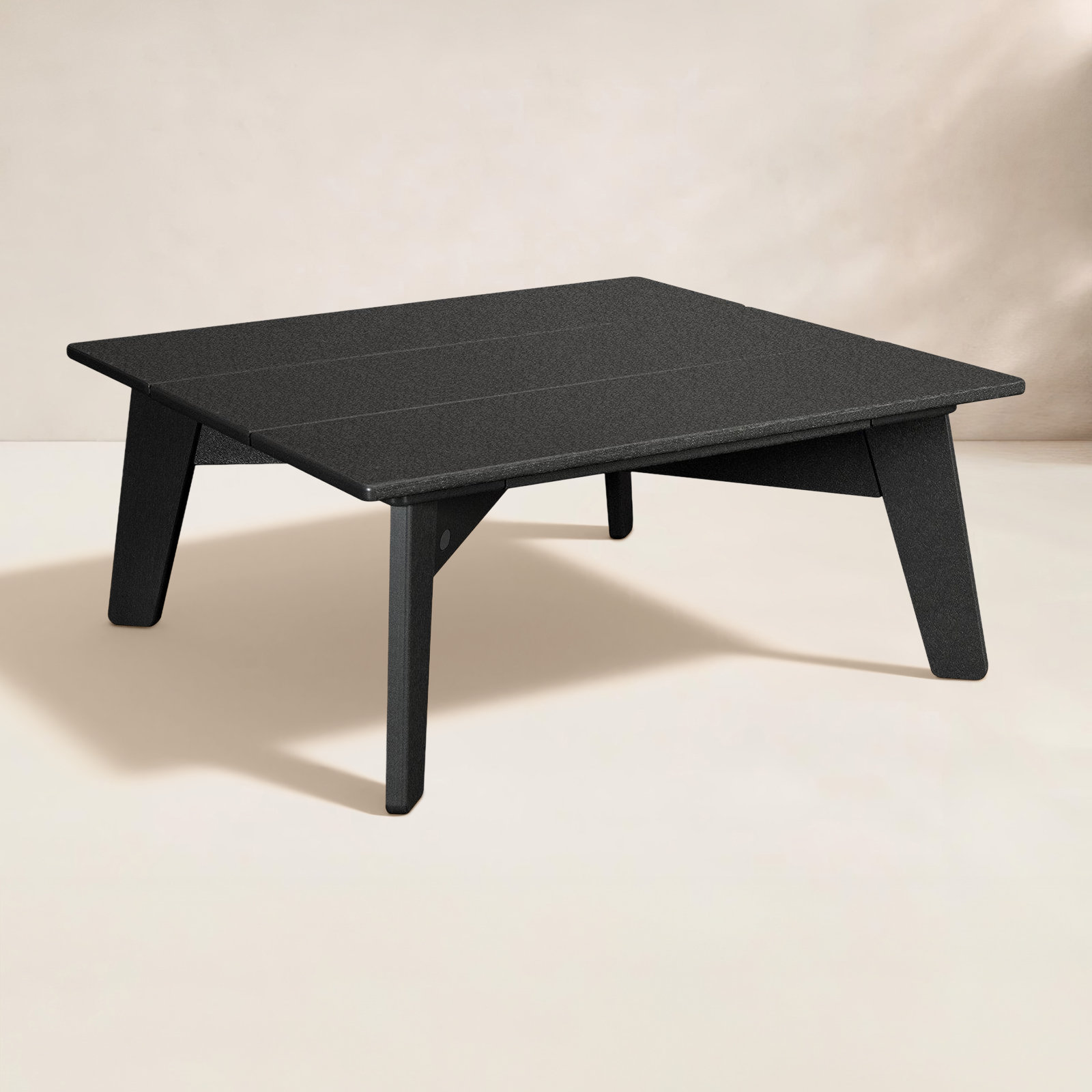 POLYWOOD® Riviera 35" Patio Table, Black