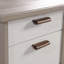 Executive Desk With Large Desktop, Brown Finish