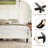 Modern Low-Profile Velvet Upholstered Platform Bed Frame With Headboard-20606713-20606716