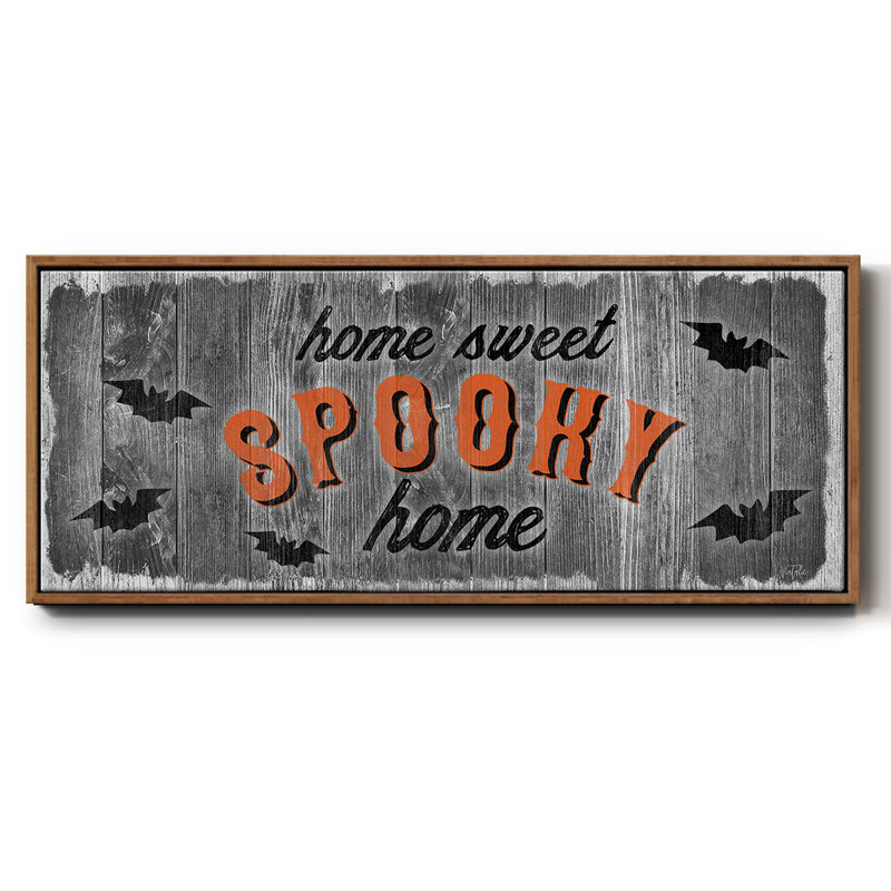 Home Sweet Spooky - toile encadrée, H 12 po x l 30 po