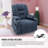 Chemika 34.25"W Chenille Power Liftable Heated Recliner, Remote, USB Port-1234342523