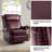 Hayliee Waxed Leather Swivel Glider and Rocker Recliner-397259486