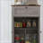 Sideboard, HOMCOM Farmhouse Gray Storage Cabinet with Double Doors, Drawer &amp; Adjustable Shelf | Particle Board | Melamine Coating