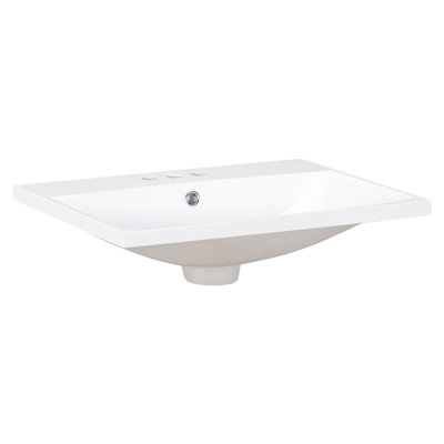 Meuble-lavabo de salle de bain - 24 po - Céramique - 1 pièce - Standard - Blanc