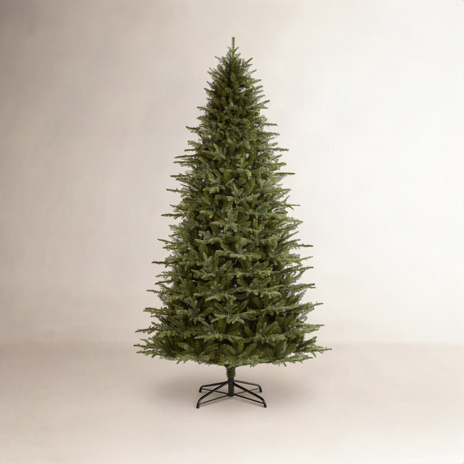 Leilonie Flocked Pre-Lit Fir Christmas Tree, 9' H