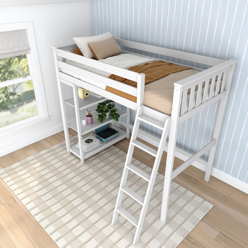 Lit mezzanine simple Jammel Kids, Blanc