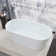 66.93" L X 31.5" W X 22.83" H Matte White Freestanding Solid Surface  Bathtub SWBT16-6732