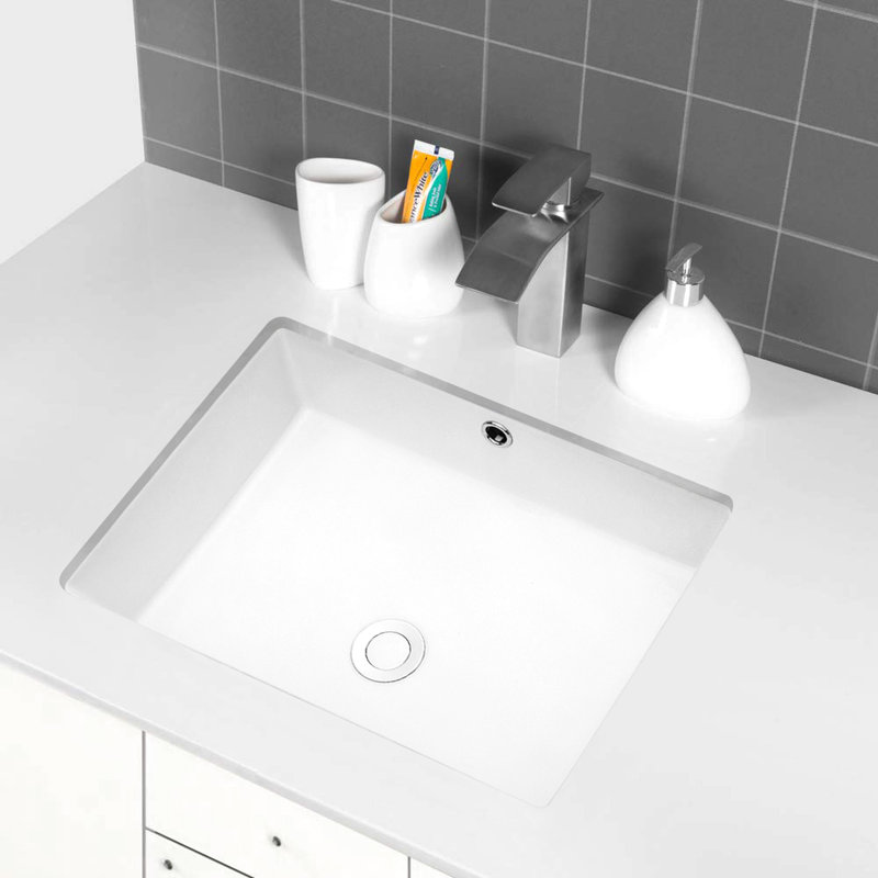 Lavabo de salle de bain rectangulaire Modern