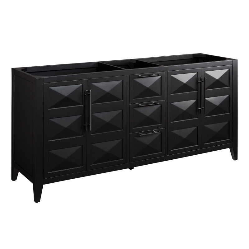 72" Holmesdale Vanity, Black