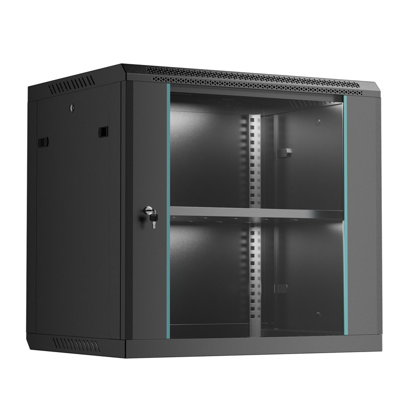 Armoire pour serveur 12U à fixation murale 12U, 25"H x 23.6'W x 17.7"D