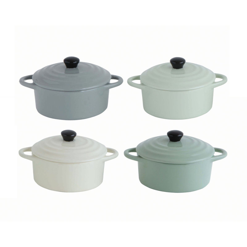 Mini-cocotte en grès, Blue/ Green