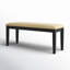 Banc rembourré en microfibre / microsuède Royalston