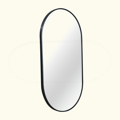 Metal Oval Mirror