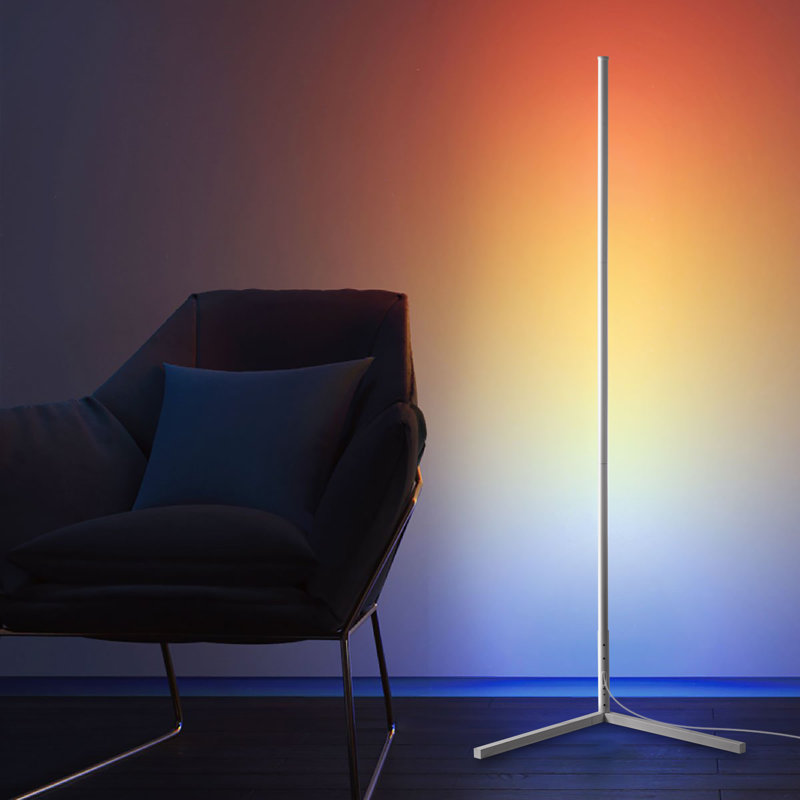 Mackinzi 55'' LED Column Floor Lamp, White