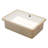 22" x 15-1/2" White Ceramic Rectangular Undermount Bathroom Sink with Overflow Lavatory Vanity Sink