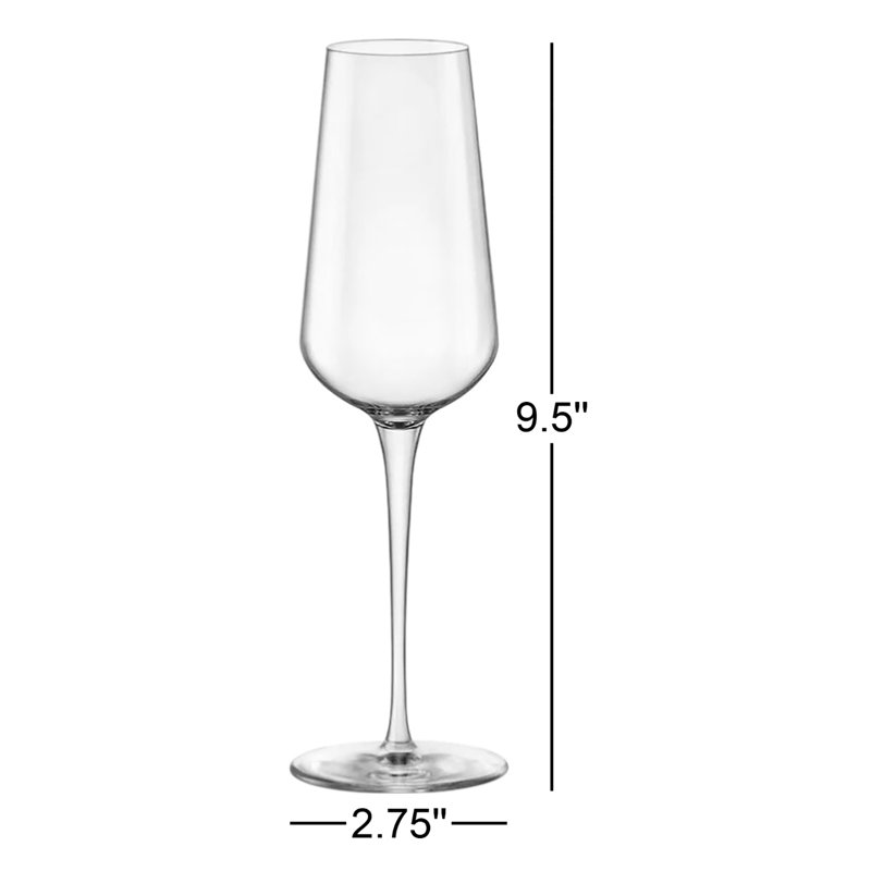 InAlto Uno 9.5 oz. Sparkling Wine Flute (Set of 6)