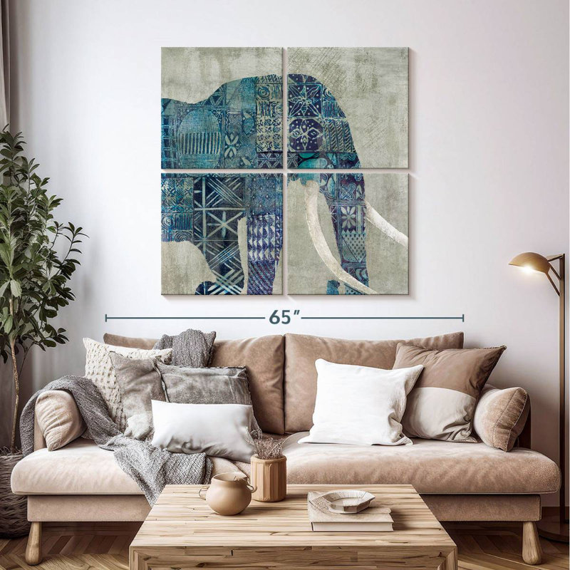 Brampt Botswana Patterns, 45" H x 45" W