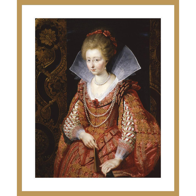 Portrait de Charlotte-Marguerite de Montmorency, princesse de Condé par Peter Paul Rubens, impression giclée encadrée