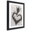 Coffee Heart Bean - Single Picture Frame Print-1573638293-1573638292