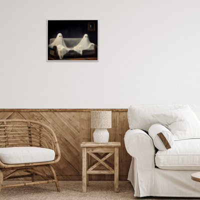 «Spooky Couch Ghost Duo», estampe numérique, design par LSR Design Studio