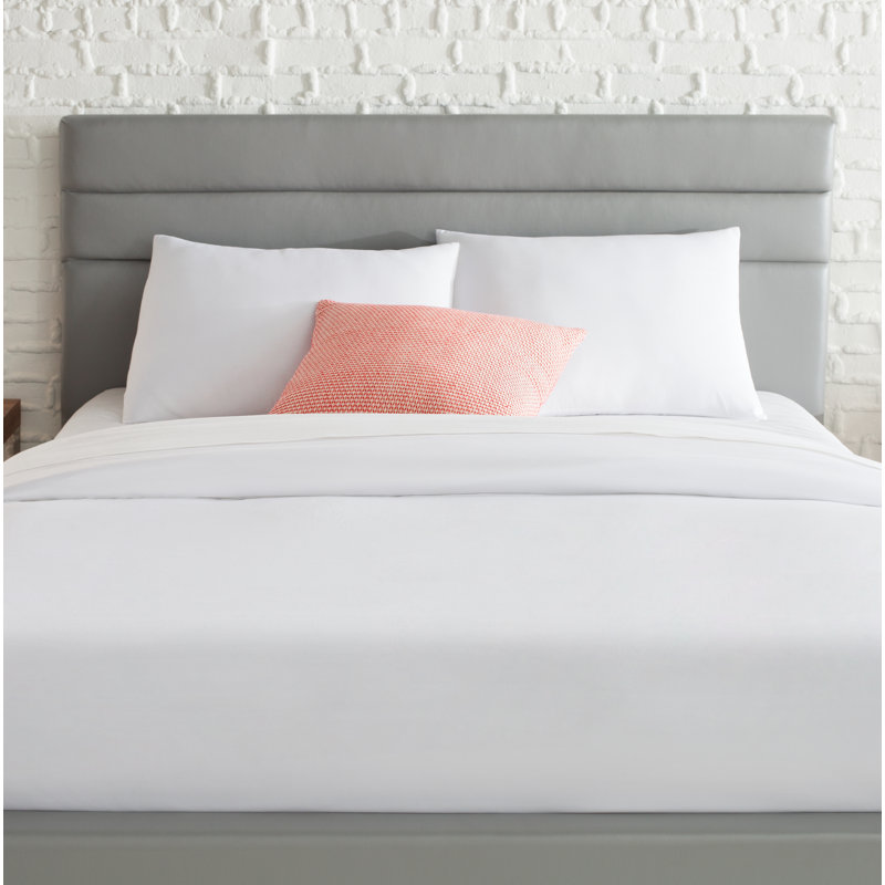 Vilano Springs ® Oversized Duvet Cover Set Microfiber with corner ties and zipper closure, Bright White